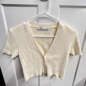 ZARA BUTTON UP TOP